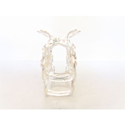 Silver metal peacock faux pearl and clear crystal hair claw clip bridal clip
