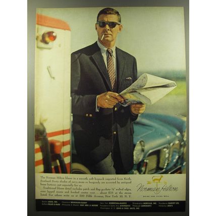 1959 Norman Hilton Blazer Advertisement