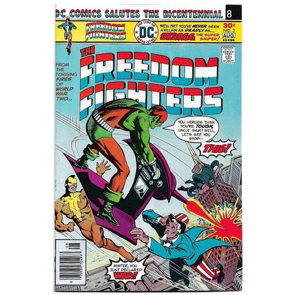 Freedom Fighters #3 (1976) *DC Comics / Bicentennial Cover / Phantom Lady*