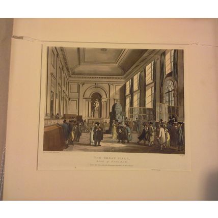 Rowlandson, T., Pugin, A. The Great Hole, Bank of England. Engraving. - London: