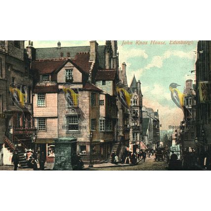 John Knox House, Edinburgh, Caledonia Series Postcard, 1907