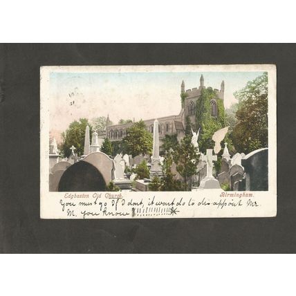 Genealogy Postcard Rosemary Marlow 22 Stafford Road Hansworth Birmingham 1904