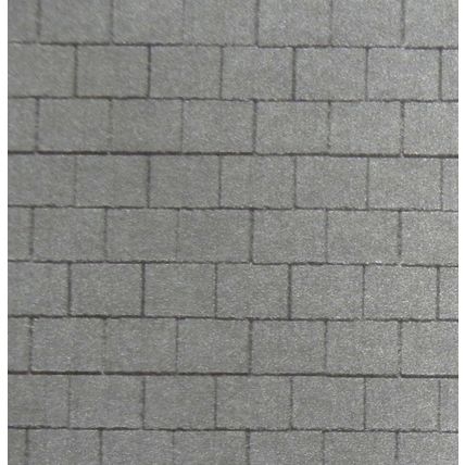 Papier tuile grise pour O gauge - échelle 1:48 - feuille A4 (297 x 210 mm)