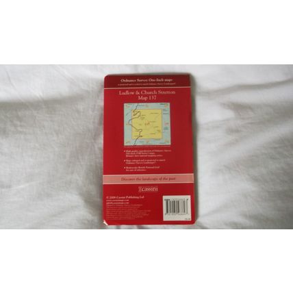 Cassini Historical Map 'old' Series "Ludlow & Church Stret" Matches OS sheet 137
