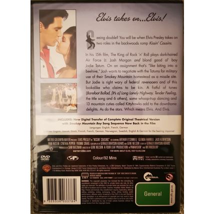 Kissin Cousins DVD Elvis Presley Glenda Farrell Jack Albertson Brand New Sealed