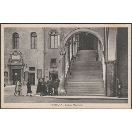 Scalone Municipale, Ferrara, c.1920s - TV Cartolina