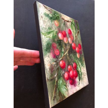 Still Life Berries Painting Cherry Art