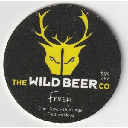 UNUSED KEG CLIP FRONT - THE WILD BEER CO - FRESH