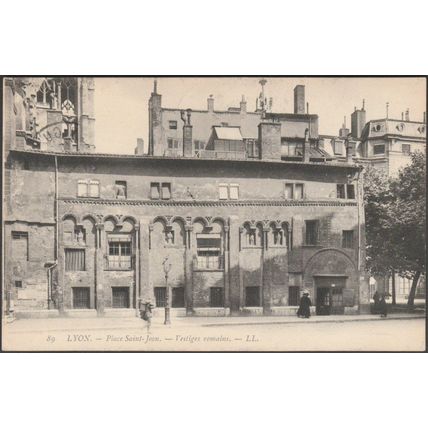 Vestiges Romains, Place Saint-Jean, Lyon, 1910 - Lévy CPA LL89