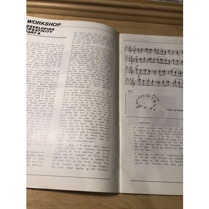 Archtop - the journal of Jazz Guitar. vol 1, issue 6. 1988