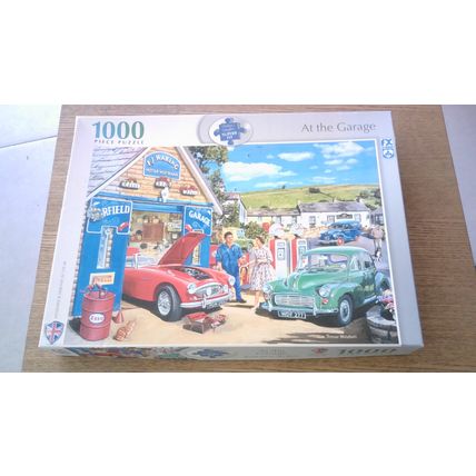 AT THE GARAGE by Trevor Mitchell Jigsaw Puzzle (1000 Piece) FX Schmid (2022)