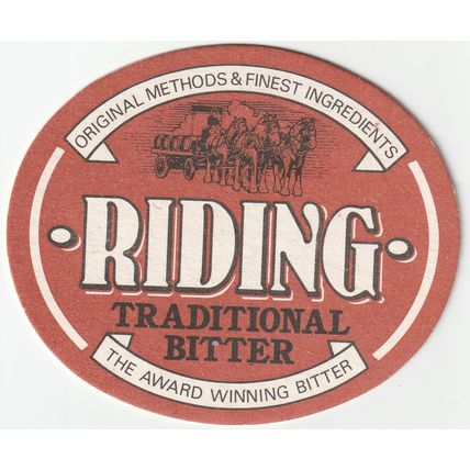 BEER MAT - MANSFIELD BREWERY - RIDING TRADITIONAL BITTER - (Cat No 115) - (1991)