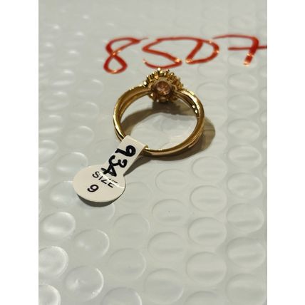 NWT Ring Bomb Party Sz9 RBP Radiant Pink W/CZ Rose Gold P Band Costume Jewelry