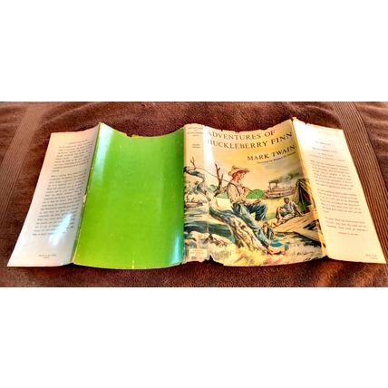 Adventures Of Huckleberry Finn By Mark Twain W/Dustjacket 1954 Great Shape