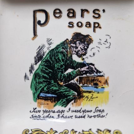 Vintage Lord Nelson Pottery Pears Soap Advertising Ashtray