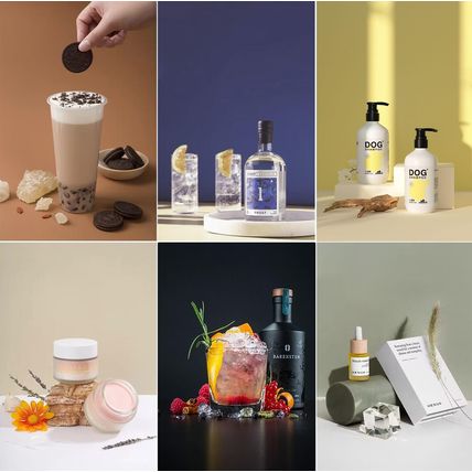 Photography Backdrops Small Product Background: Flat Lay Seamless Paper Props -