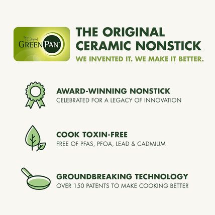 Greenpan 18" X 11" Double Burner Griddle Pan, Hard Anodized Healthy Ceramic Nons