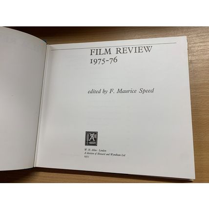 1975 FILM REVIEW 1975-1976 F MAURICE SPEED PHOTO ILLUSTRATED HARDBACK BOOK (P4)