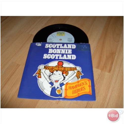 hampden`s heroes,scotland bonnie scotland.1978 7" p/s.