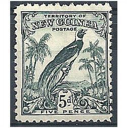 New Guinea 1932 SG182 5d Deep Blue-Green Mounted.Mint.