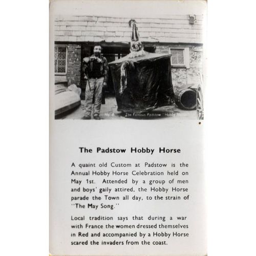 Cornwall - PADSTOW - Hobby Horse History - RP - c. 1950