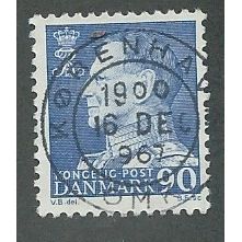 DEN 1961 90o 'KING FREDERIK IX' FINE USED (EBID43-011)