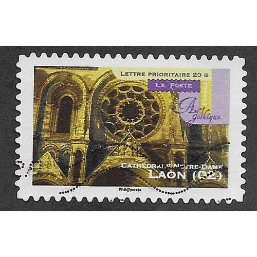 FRA 2011 (58c) 'GOTHIC ART - LAON 02' FINE USED (EBID56-529)