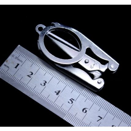 Mini Key-Ring Pocket 2" Travel Sewing Folding Scissors Crafts Needlework Hobby
