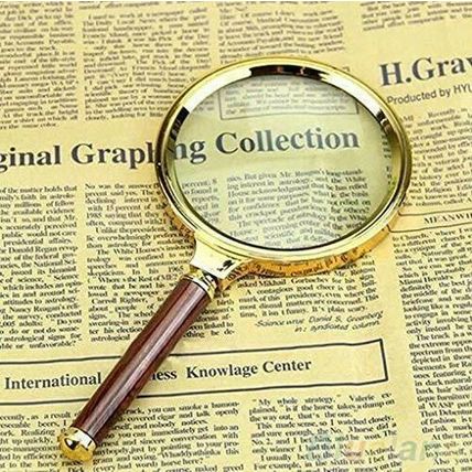 8CM Handheld 10X Magnifier Magnifying Glass Loupe Reading Jewellery Aid