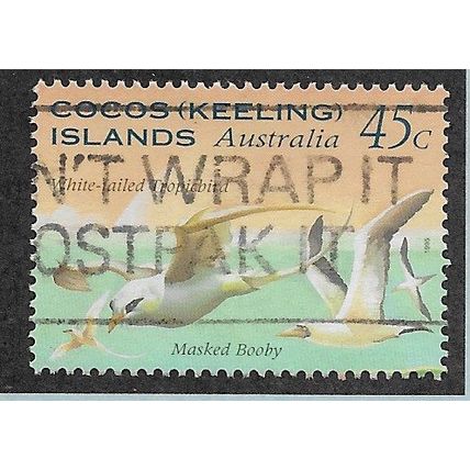 CKI 1995 45c 'WHITE TAILED TROPIC BIRD' FINE USED (EBID70-890)