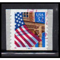 Used 2915Av 32c U.S. Flag Over Porch Fine CNS 99899 11x10 PA3469