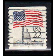 Used 2115a 22c U.S. Flag Fine CNS 7 PA5792