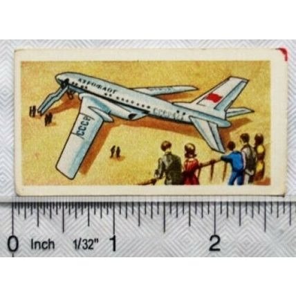 Lyons Maid Famous Aircraft card No. 34 Tupolev TU-164
