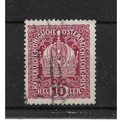 Austria.SG250 10h Imperial Austrian Crown (Red).Fine Used.Aug22