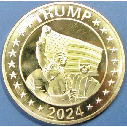 Donald Trump 2024. Challenge Coin. 1.50". 83b.