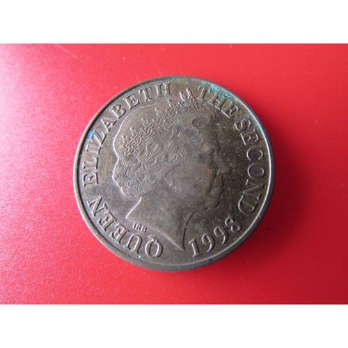 1998 QUEEN ELIZABETH II BAILIWICK OF JERSEY TWO PENCE FREE POST. AY