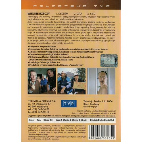 Wielkie rzeczy (DVD) 2000 Krzysztof Krauze POLSKI POLISH
