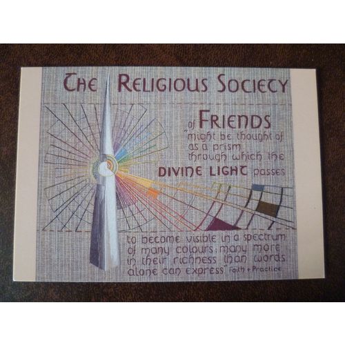The Prism Quaker Tapestry colour postcard Religious Society of Friends art