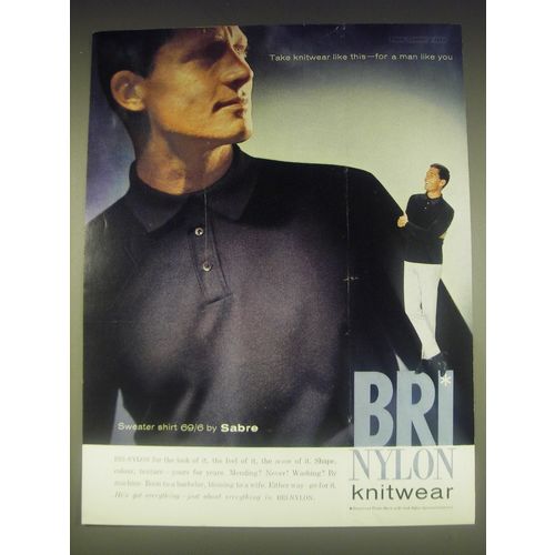 1962 BNS Bri-Nylon Advertisement - Take knitwear like this - for a man like you