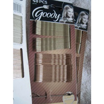 Goody Colour Collection Bobby Slide Hair Pins Bobbies Brunette Blonde Black Mini