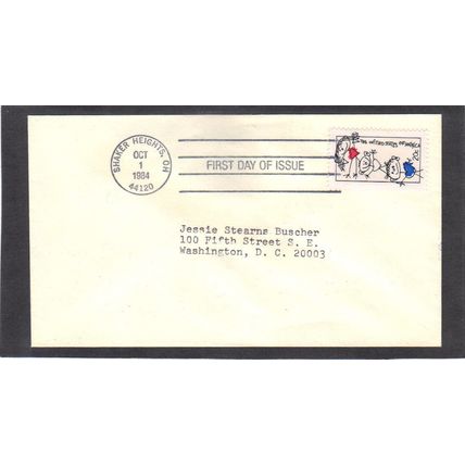 FDC 2104 20c Family Unity (No Cachet-Typed/A) CV40195