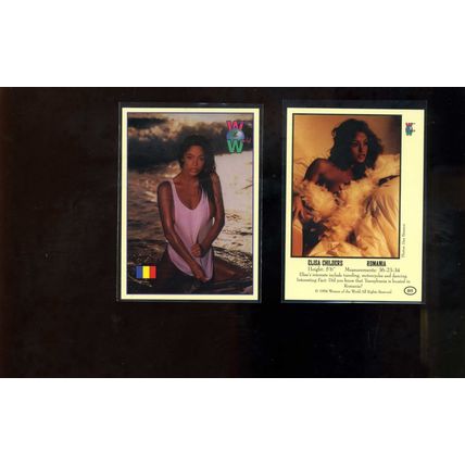 ELISA CHILDERS 1994 Women of The World Romania card #89 Hot!! MODEL NM