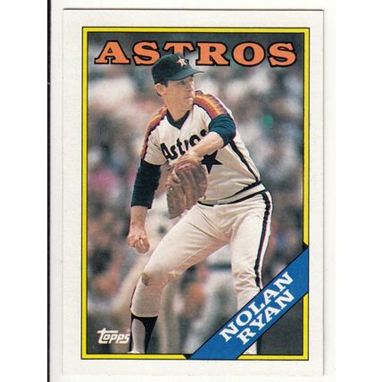 1988 Topps Nolan Ryan baseball card #250 - Astros