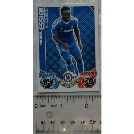 2010/11 Topps Match Attax Trading Card 121 Michael Essien, Chelsea