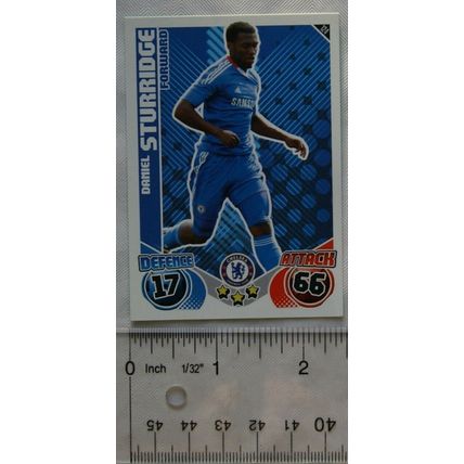 2010/11 Topps Match Attax Trading Card 124 Daniel Sturridge, Chelsea