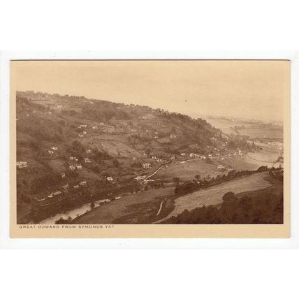 The Great Doward from Symond's Yat Postcard Herefordshire