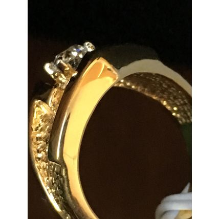 Man's Ring 18K HGE Gold Plate with Accent #380 USA Seller