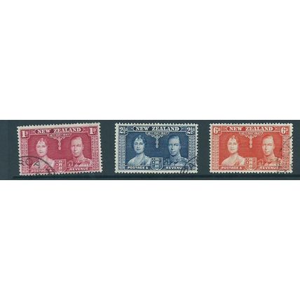 new zealand sg599 sg 599 coronation used set