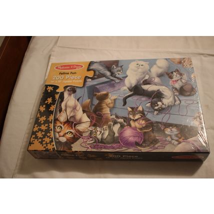 FELINE FUN 200 PIECE PUZZLE SEALED CATS