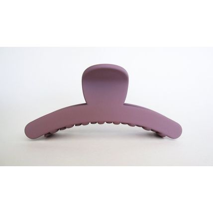 Long matte mauve lavender purple hair claw clip for long hair